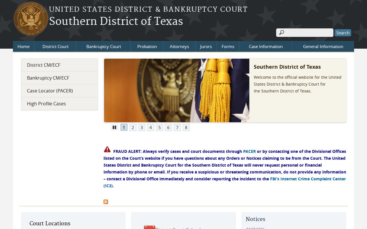 Bayside criminal records Southern District of Texas court